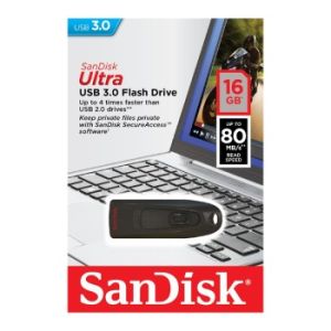 SanDisk Ultra/16GB/USB 3.0/USB-A/Čierna SDCZ48-016G-U46