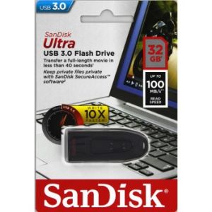 SanDisk Ultra/32GB/USB 3.0/USB-A/Čierna SDCZ48-032G-U46