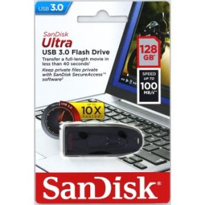 SanDisk Ultra/128GB/USB 3.0/USB-A/Čierna SDCZ48-128G-U46