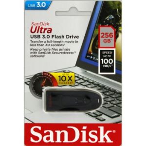 SanDisk Ultra/256GB/USB 3.0/USB-A/Čierna SDCZ48-256G-U46