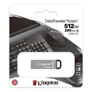 Kingston DataTraveler Kyson/512GB/USB 3.2/USB-A/Strieborná DTKN/512GB