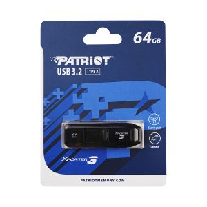 Patriot Xporter 3 Slider/64GB/USB 3.2/USB-A/Čierna PSF64GX3B3U