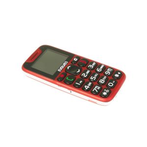 EVOLVEO EasyPhone, mobilný telefón pre seniorov s nabíjacím stojanom (červená farba) EP-500-RED