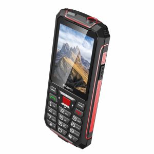 EVOLVEO StrongPhone W4, vodotesný odolný Dual SIM telefón, černo-červená SGP-W4-BR