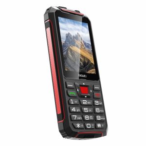 EVOLVEO StrongPhone W4, vodotesný odolný Dual SIM telefón, černo-červená SGP-W4-BR