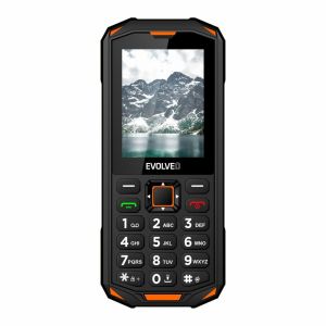 EVOLVEO StrongPhone X5, vodotesný odolný Dual SIM telefón, černo-oranžová SGP-X5-B