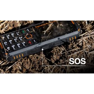 EVOLVEO StrongPhone X5, vodotesný odolný Dual SIM telefón, černo-oranžová SGP-X5-B