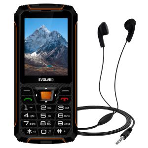 EVOLVEO StrongPhone Z6, vodotesný odolný Dual SIM telefón, černo-oranžová SGP-Z6-BO