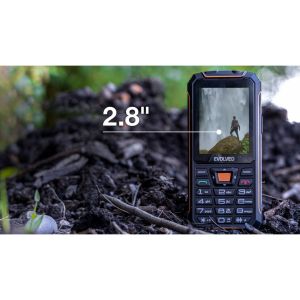 EVOLVEO StrongPhone Z6, vodotesný odolný Dual SIM telefón, černo-oranžová SGP-Z6-BO