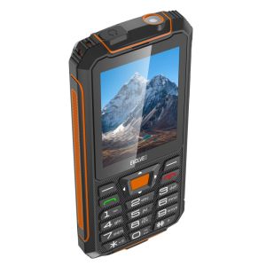 EVOLVEO StrongPhone Z6, vodotesný odolný Dual SIM telefón, černo-oranžová SGP-Z6-BO