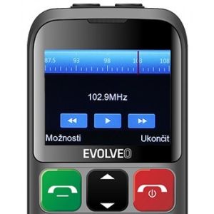 EVOLVEO EasyPhone ET, mobilný telefón pre seniorov s nabíjacím stojanom, strieborná EP-851-ETS