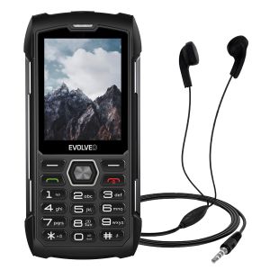 EVOLVEO StrongPhone H1, vodotesný odolný Dual SIM telefón, čierna-šedá SGP-H1-BG