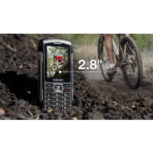 EVOLVEO StrongPhone H1, vodotesný odolný Dual SIM telefón, čierna-šedá SGP-H1-BG