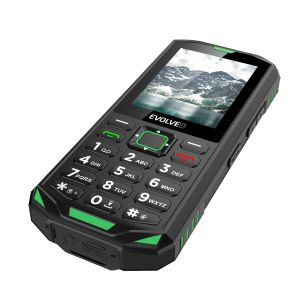 EVOLVEO StrongPhone X5, vodotesný odolný Dual SIM telefón, černo-zelená SGP-X5-GR