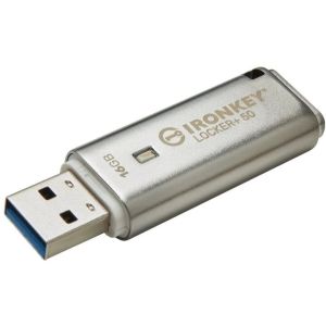 Kingston IronKey Locker+ 50/16GB/USB 3.1/USB-A/Strieborná IKLP50/16GB