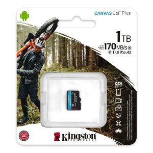 Kingston Canvas Go Plus/micro SDXC/1TB/UHS-I U3 / Class 10 SDCG3/1TBSP