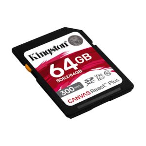 Kingston Canvas React Plus/SDXC/64GB/UHS-II U3/Class 10 SDR2/64GB