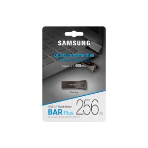 Samsung BAR Plus/256GB/USB 3.2/USB-A/Titan Gray MUF-256BE4/APC