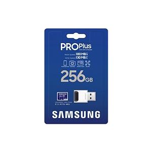 Samsung/micro SDXC/256GB/USB 3.0/USB-A/Class 10/+ Adaptér/Modrá MB-MD256SB/WW