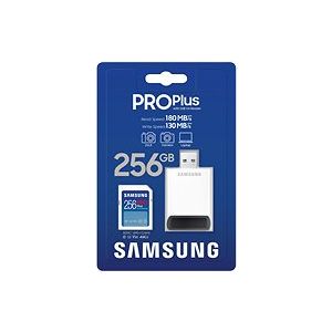 Samsung/SDXC/256GB/USB 3.0/USB-A/Class 10/+ Adaptér/Modrá MB-SD256SB/WW