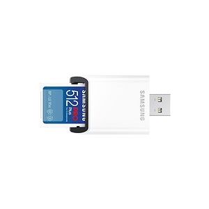 Samsung/SDXC/512GB/USB 3.0/USB-A/Class 10/+ Adaptér/Modrá MB-SD512SB/WW