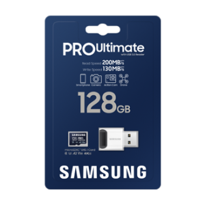 Samsung PRO Ultimate/micro SDXC/128GB/UHS-I U3 / Class 10/+ Adaptér/Modrá MB-MY128SB/WW