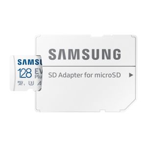 Samsung EVO Plus/micro SDXC/128GB/UHS-I U3 / Class 10/+ Adaptér/Biela MB-MC128SA/EU