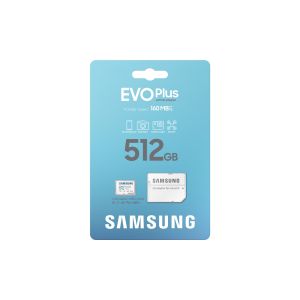 Samsung EVO Plus/micro SDXC/512GB/UHS-I U3 / Class 10/+ Adaptér/Biela MB-MC512SA/EU