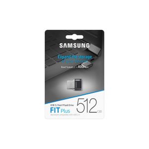 Samsung FIT Plus/512GB/USB 3.2/USB-A/Titan Gray MUF-512AB/APC