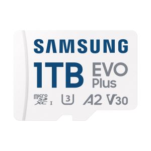 Samsung EVO Plus/micro SDXC/1TB/UHS-I U3 / Class 10/+ Adaptér/Biela MB-MC1T0SA/EU