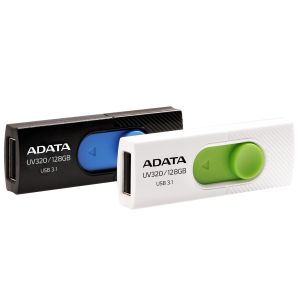 ADATA UV320/128GB/USB 3.2/USB-A/Biela AUV320-128G-RWHGN