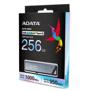 ADATA UE800/256GB/USB 3.2/USB-C/Strieborná AELI-UE800-256G-CSG