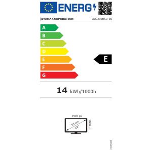 iiyama ProLite/XU2292HSU-B6/21,5"/IPS/FHD/100Hz/0,4ms/Black/3R XU2292HSU-B6