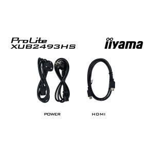 iiyama ProLite/XUB2493HS-B6/23,8"/IPS/FHD/100Hz/0,5ms/Black/3R XUB2493HS-B6