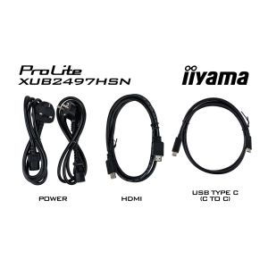 iiyama ProLite/XUB2497HSN-W2/23,8"/IPS/FHD/100Hz/1ms/White/3R XUB2497HSN-W2