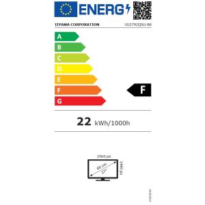 iiyama ProLite/XU2792QSU-B6/27"/IPS/QHD/100Hz/0,4ms/Black/3R XU2792QSU-B6