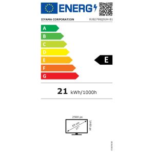 iiyama ProLite/XUB2790QSUH-B1/27"/IPS/QHD/100Hz/0,4ms/Black/3R XUB2790QSUH-B1