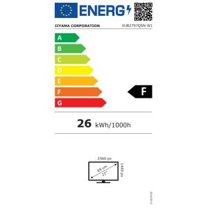 iiyama ProLite/XUB2797QSN-W1/27"/IPS/QHD/100Hz/1ms/White/3R XUB2797QSN-W1