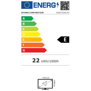 27" iiyama XUB2793HS-B7: IPS, FHD, 100Hz, HDMI, DP, HAS XUB2793HS-B7