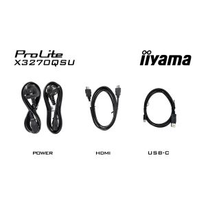 iiyama ProLite/X3270QSU-B1/31,5"/IPS/QHD/100Hz/3ms/Black/3R X3270QSU-B1