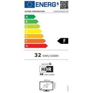 iiyama ProLite/XUB3493WQSU-B5/34"/IPS/3440x1440/75Hz/4ms/Black/3R XUB3493WQSU-B5