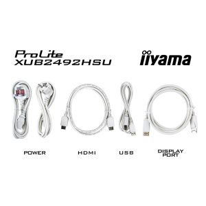 iiyama ProLite/XUB2492HSU-W6/23,8"/IPS/FHD/100Hz/0,4ms/White/3R XUB2492HSU-W6