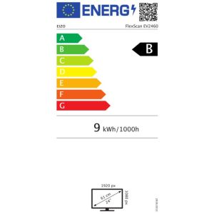 EIZO FlexScan/EV2460-BK/23,8"/IPS/FHD/60Hz/5ms/Black/5R EV2460-BK