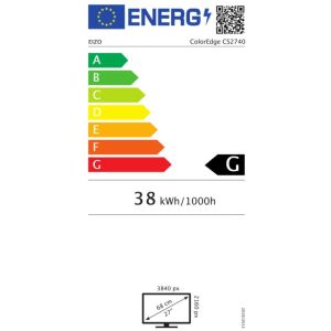 EIZO ColorEdge/CS2740/26,9"/IPS/4K UHD/60Hz/10ms/Black/5R CS2740