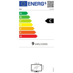 17" LED NEC E172M, 1280x1024, TN, 250cd, 50mm, BK 60005020