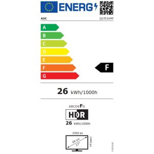 AOC/Q27E3UMF/27"/VA/QHD/75Hz/4ms/Black/3R Q27E3UMF