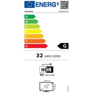 Samsung ViewFinity/S65TC/34"/VA/3440x1440/100Hz/5ms/White/2R LS34C650TAUXEN