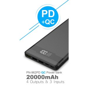 VIKING POWER BANK PN-962PD QC3.0 20000mAh, QUICK CHARGE 3.0, Čierna PN962B