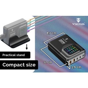 Viking USB GaN charger 200W PD PRO VCH200PD