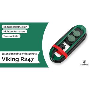 Predlžovací kábel so zásuvkami Viking R247 VR247